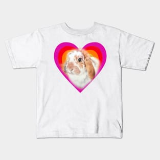 'Lockers' the gorgeous mini lop rabbit! Kids T-Shirt